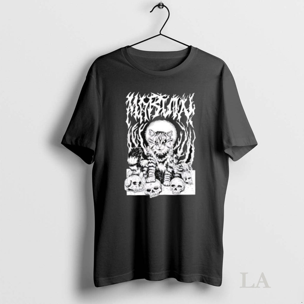 Original Metal Marf By Beefaroni Marvin Cat Skulls - Adult & Kids T-Shirts, Sweatshirts & Hoodies apparel design preview 1