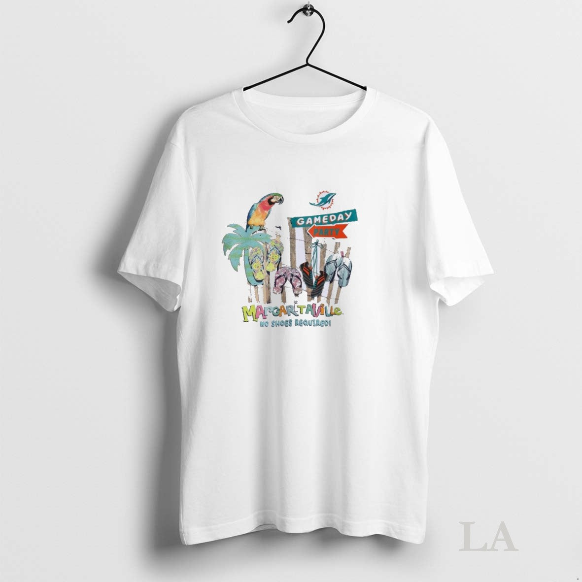 Original Miami Dolphins Gameday Party Margaritaville - Adult & Kids T-Shirts, Sweatshirts & Hoodies apparel design preview 1