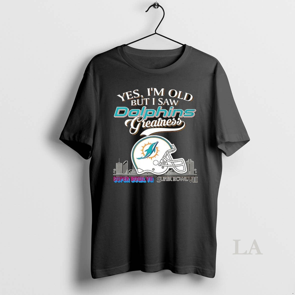 Original Miami Dolphins Yes Im Old But I Saw - Adult & Kids T-Shirts, Sweatshirts & Hoodies apparel design preview 1