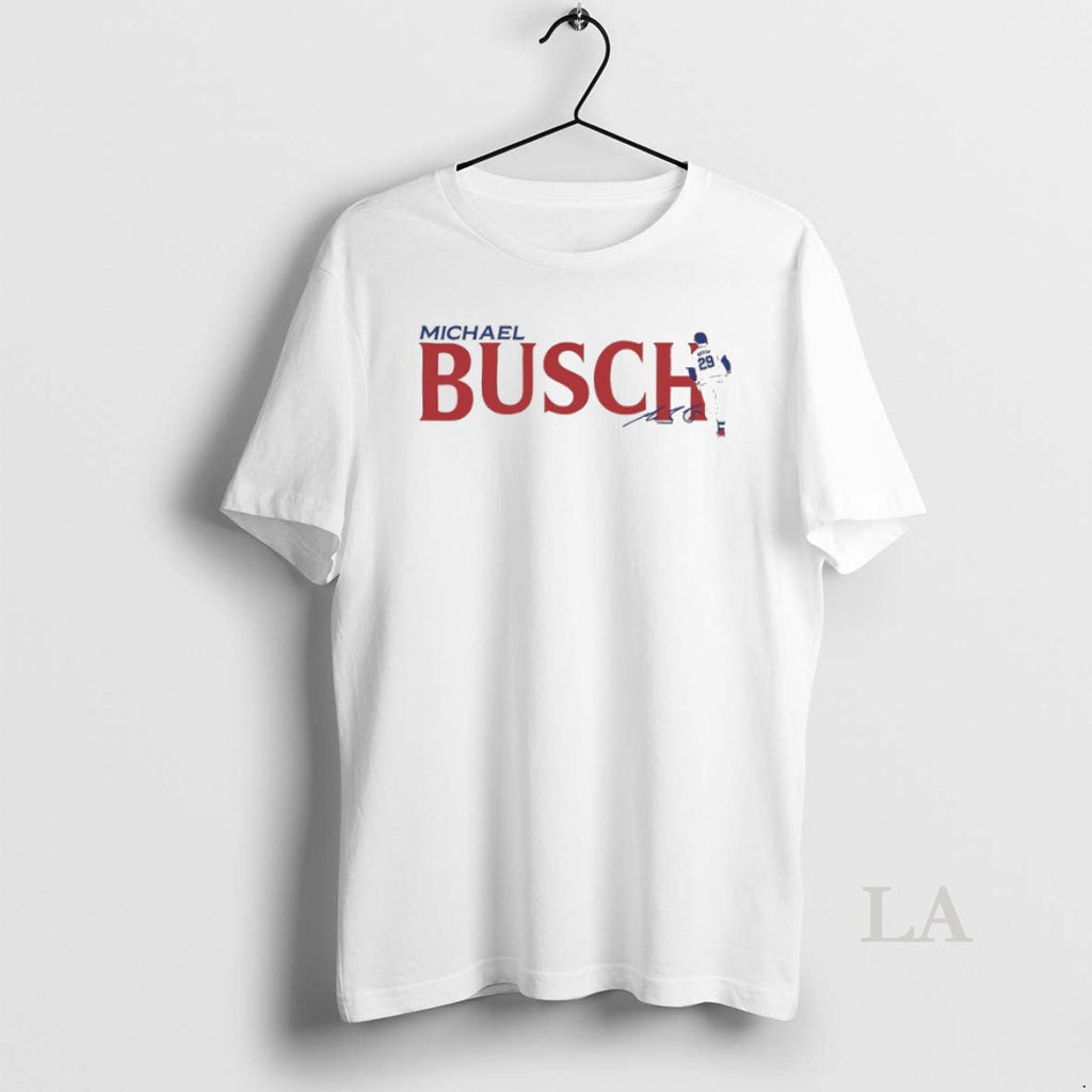Original Michael Busch Mlb Chicago Cubs October - Adult & Kids T-Shirts, Sweatshirts & Hoodies apparel design preview 1
