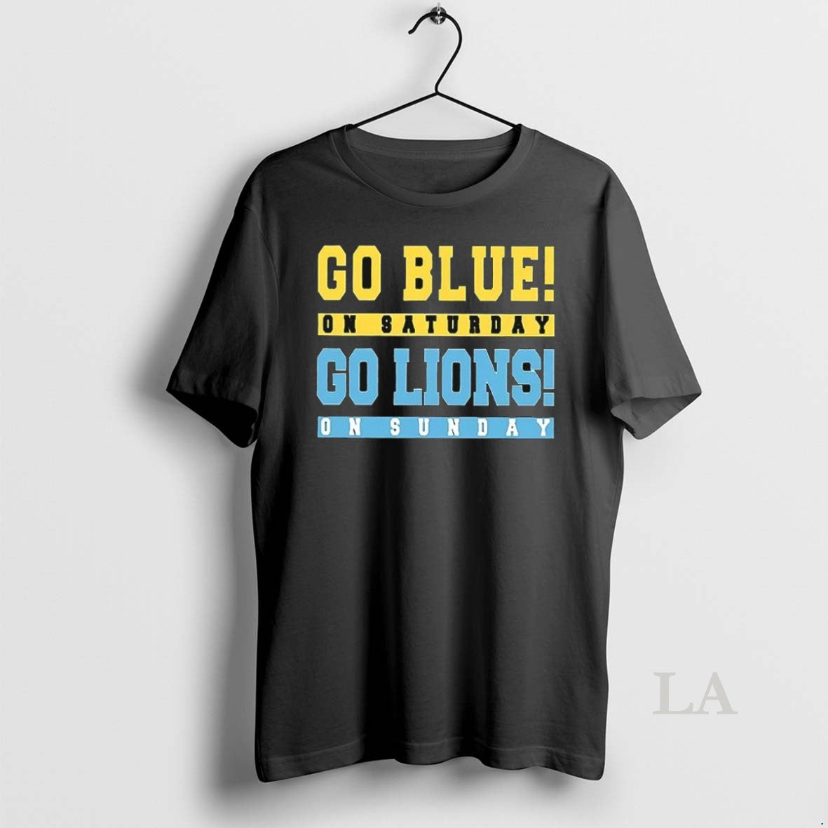 Original Michigan Wolvenes Detroit Lions Go Blue - Adult & Kids T-Shirts, Sweatshirts & Hoodies apparel design preview 1