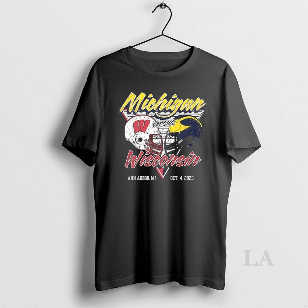 Original Michigan Wolverines Football Vs Wisconsin - Adult & Kids T-Shirts, Sweatshirts & Hoodies apparel design preview 1