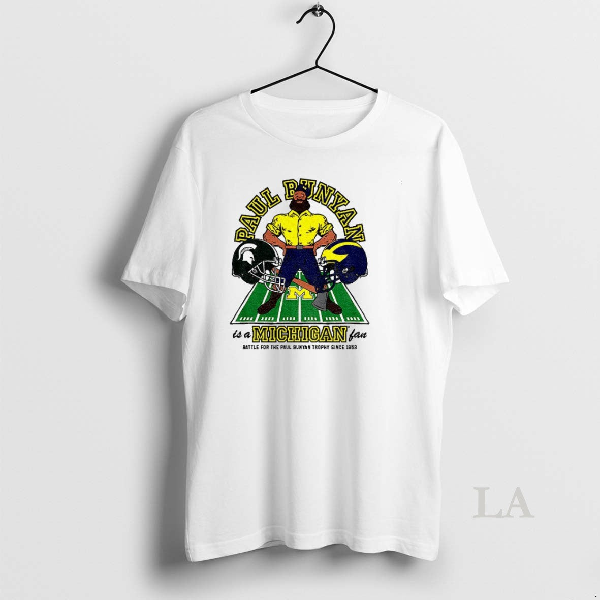 Original Michigan Wolverines Vs Spartans Paul Bunyan - Adult & Kids T-Shirts, Sweatshirts & Hoodies apparel design preview 1