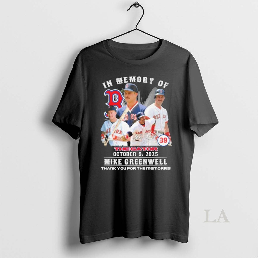 Original Mike Greenwell In Memory Of The Gator - Adult & Kids T-Shirts, Sweatshirts & Hoodies apparel design preview 1