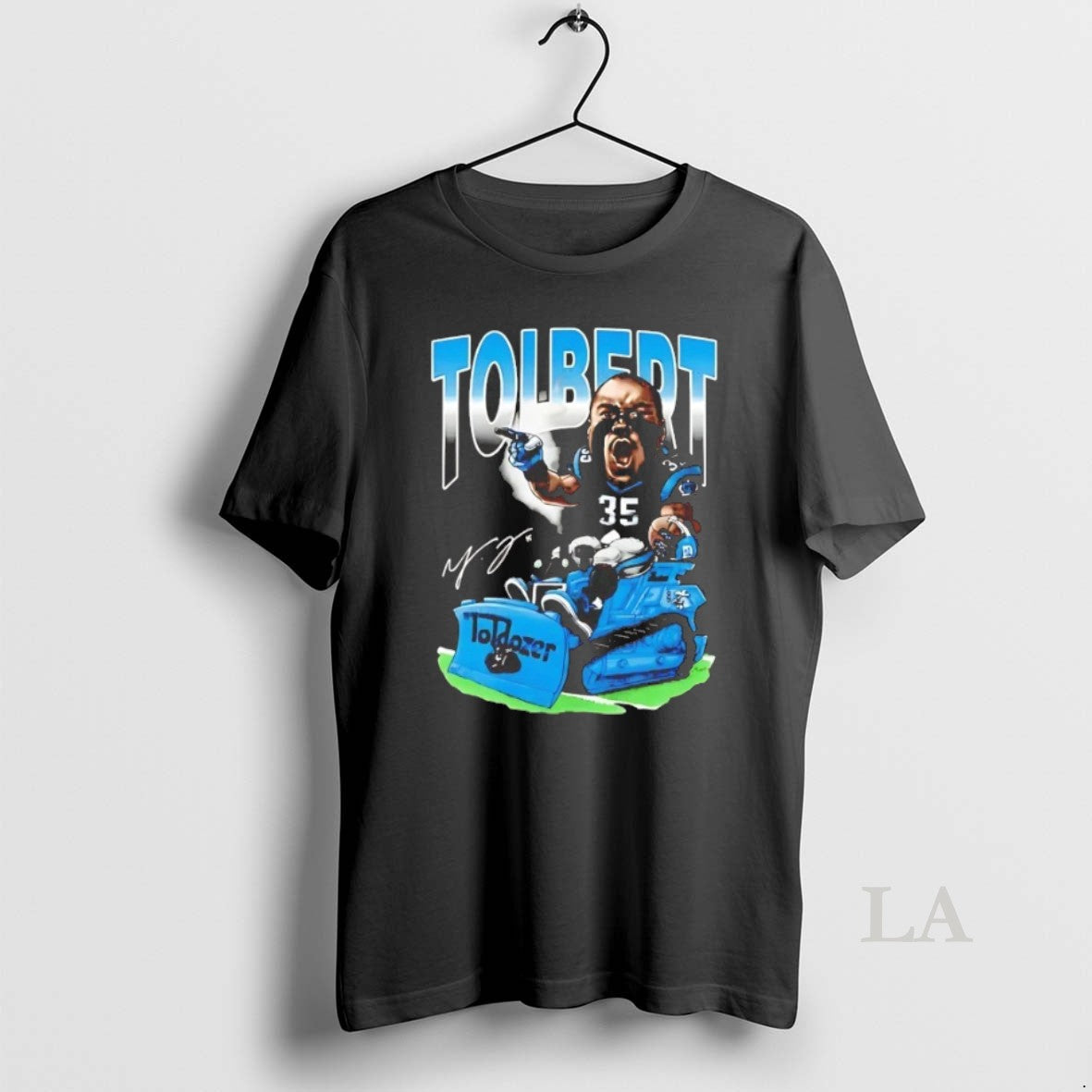 Original Mike Tolbert Toldozer Caricature Carolina - Adult & Kids T-Shirts, Sweatshirts & Hoodies apparel design preview 1