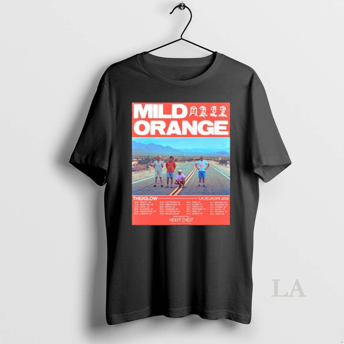 Original Mild Orange The Glow Uk Europe 2025 Tour - Adult & Kids T-Shirts, Sweatshirts & Hoodies apparel design preview 1