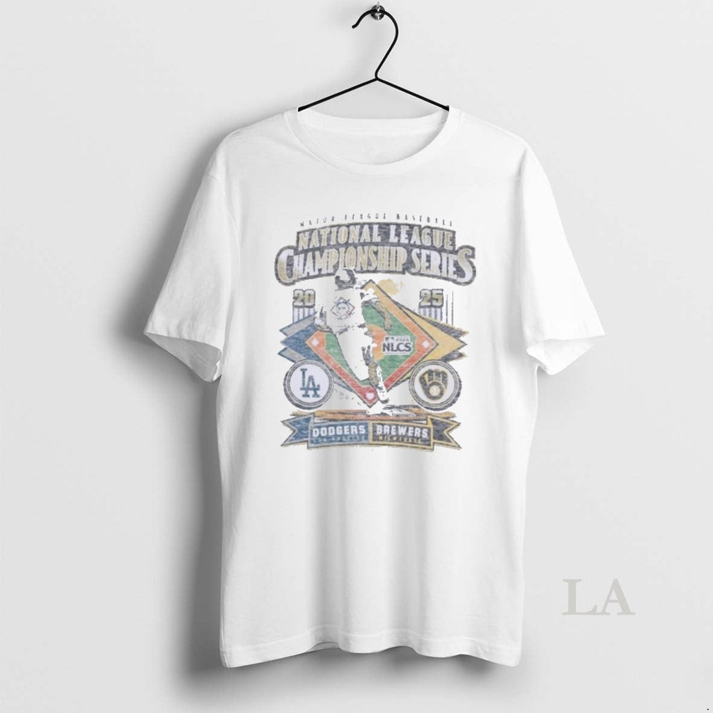 Original Milwaukee Brewers Vs La Dodgers 2025 Nlcs - Adult & Kids T-Shirts, Sweatshirts & Hoodies apparel design preview 1