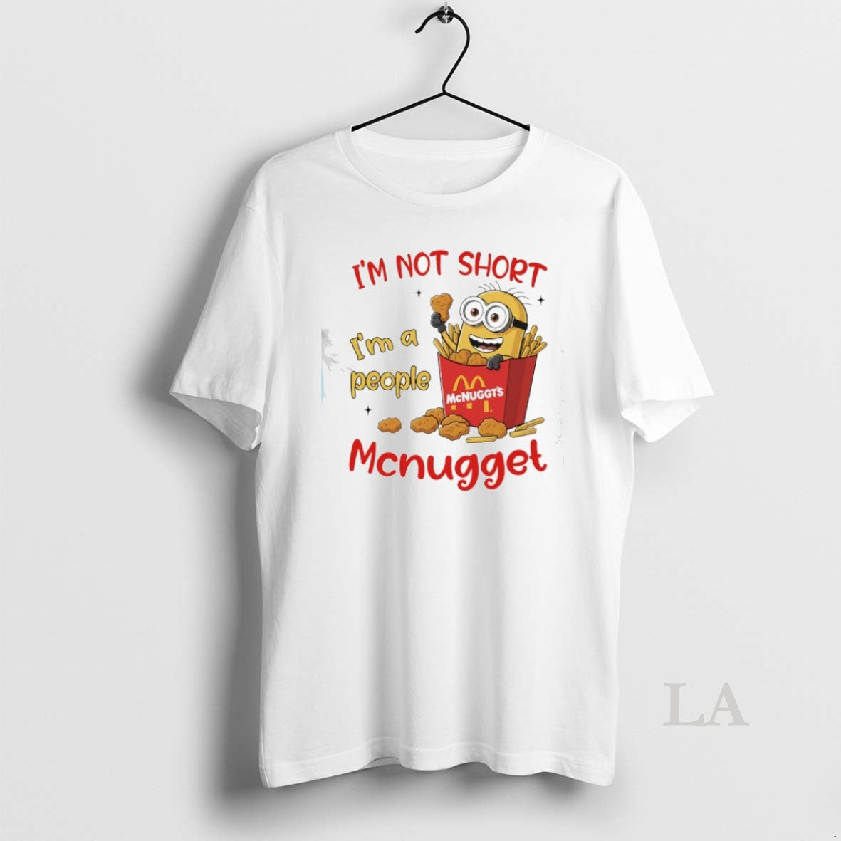 Original Minion Im Not Short A People Mcnugget Style - Adult & Kids T-Shirts, Sweatshirts & Hoodies apparel design preview 1