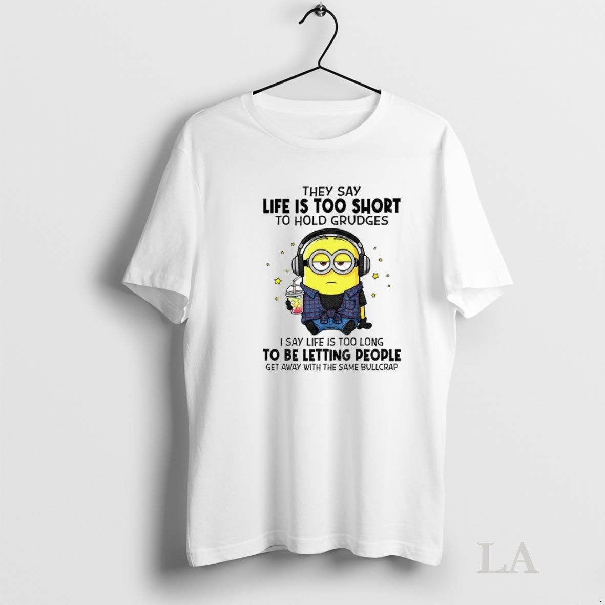 Original Minion Hey Say Life Is Too Short To Hold - Adult & Kids T-Shirts, Sweatshirts & Hoodies apparel design preview 1