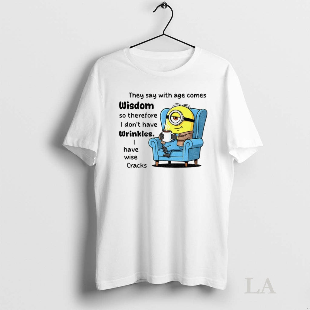Original Minion They Say With Age Comes Wisdom So - Adult & Kids T-Shirts, Sweatshirts & Hoodies apparel design preview 1
