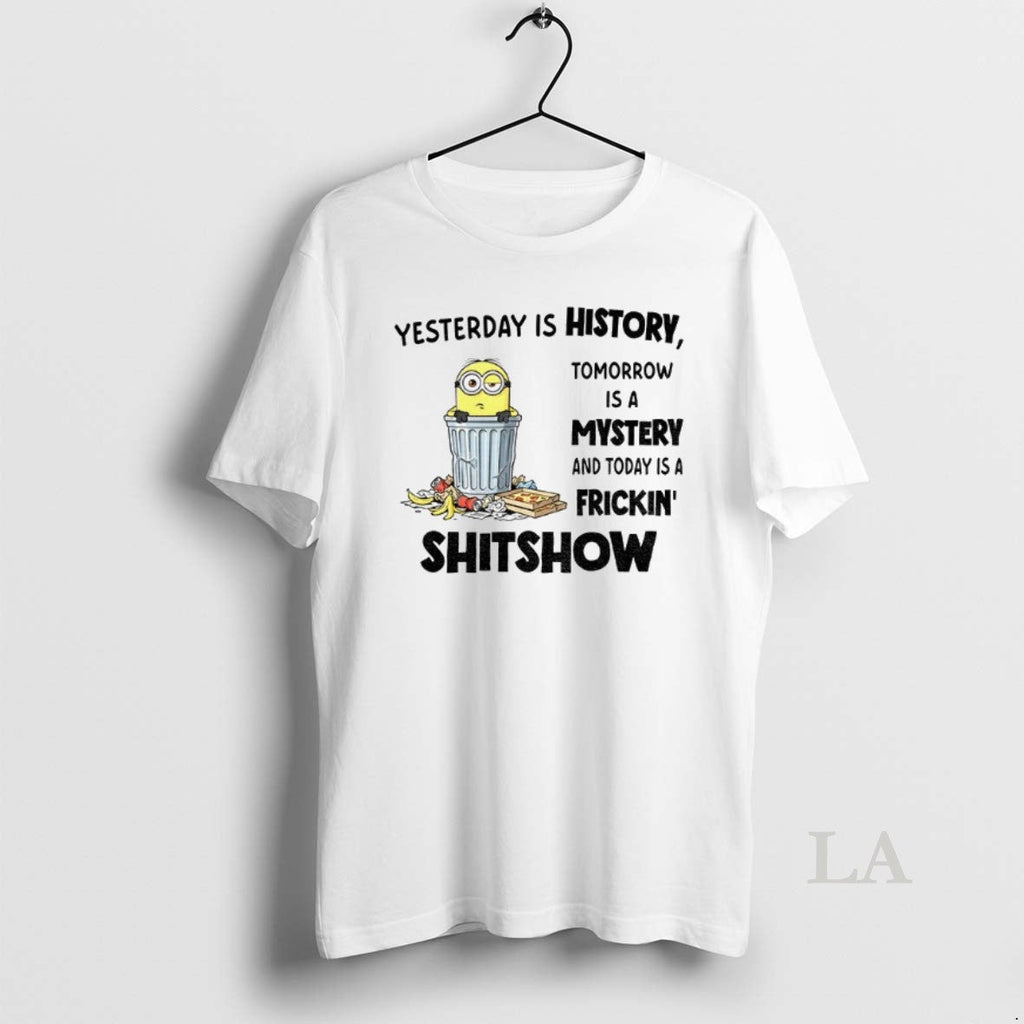 Original Minion Yesterday Is History Tomorrow A - Adult & Kids T-Shirts, Sweatshirts & Hoodies apparel design preview 1