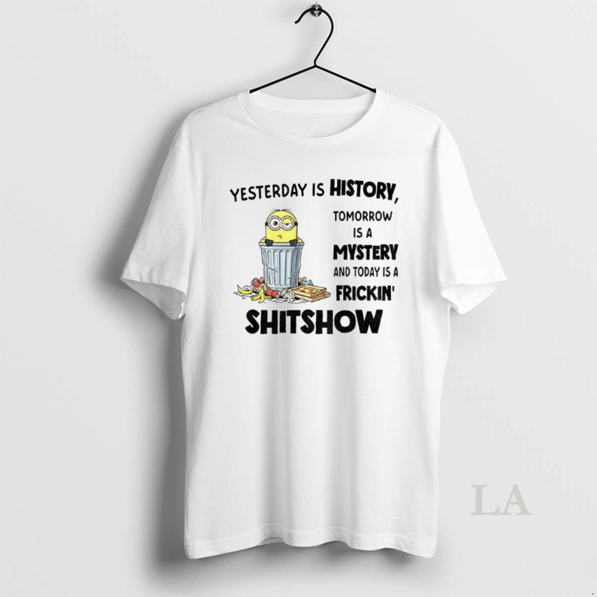 Original Minion Yesterday Is History Tomorrow A - Adult & Kids T-Shirts, Sweatshirts & Hoodies apparel design preview 1