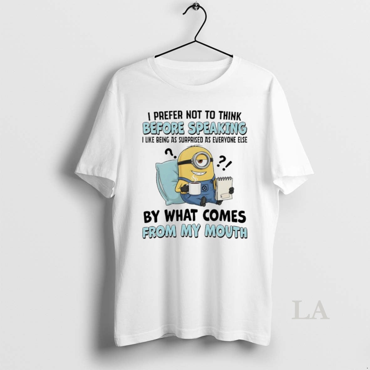 Original Minions I Prefer Not To Think Before - Adult & Kids T-Shirts, Sweatshirts & Hoodies apparel design preview 1