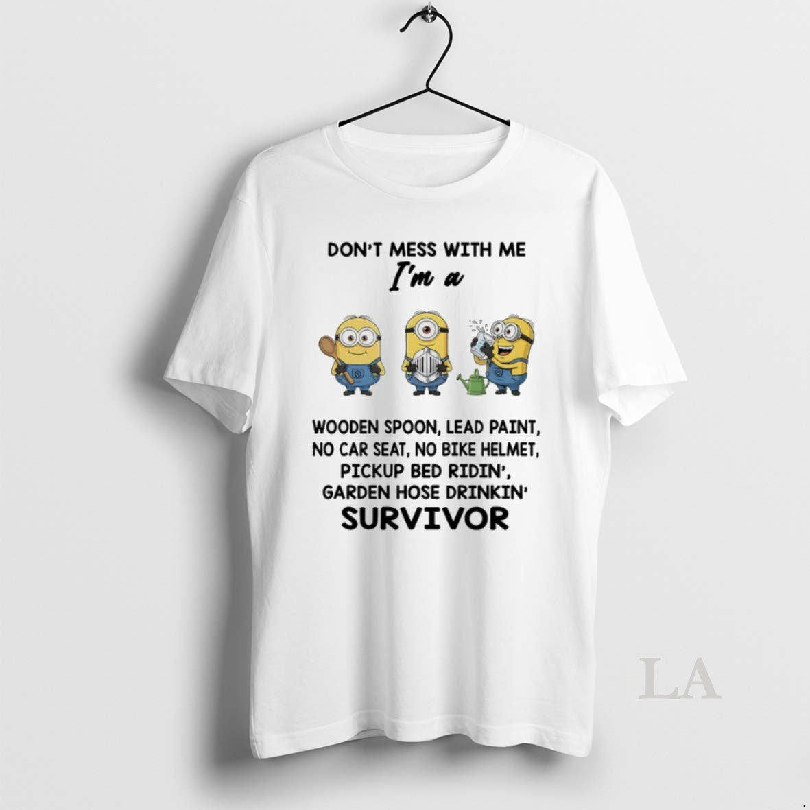 Original Minions Dont Mess With Me Im A Wooden Spoon - Adult & Kids T-Shirts, Sweatshirts & Hoodies apparel design preview 1