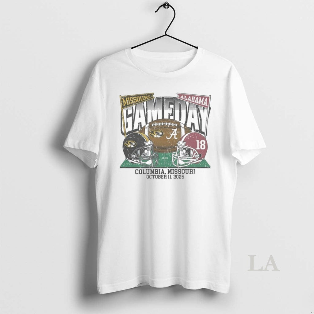 Original Missouri Vs Alabama 2025 Gameday Matchup - Adult & Kids T-Shirts, Sweatshirts & Hoodies apparel design preview 1