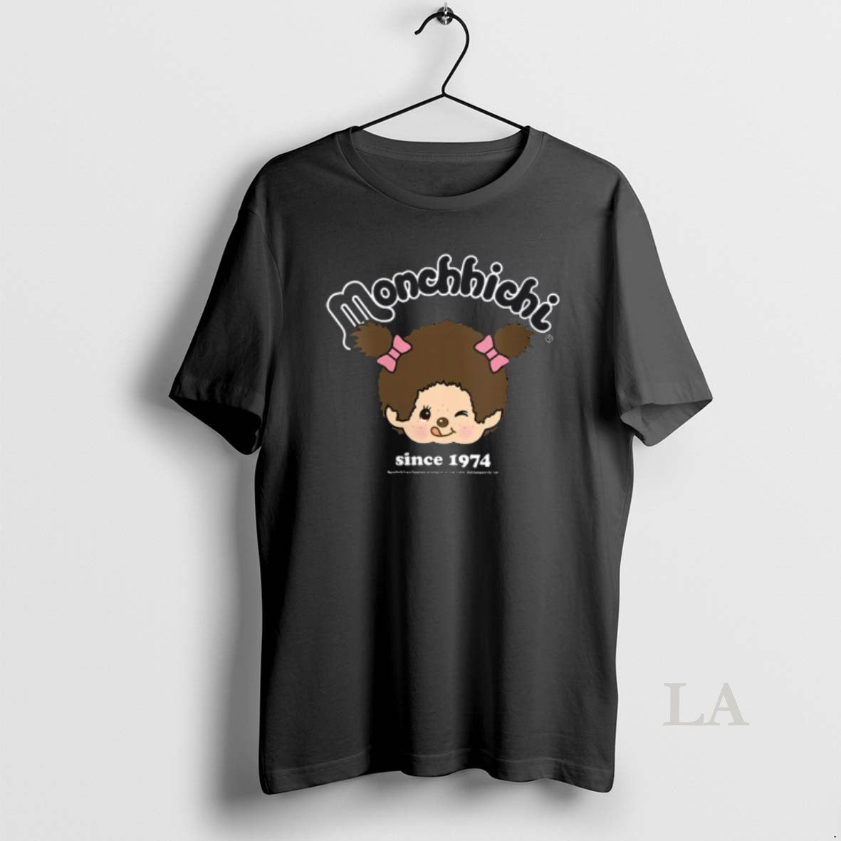 Original Monchhichi Since 1974 Happy Little Fluffy - Adult & Kids T-Shirts, Sweatshirts & Hoodies apparel design preview 1