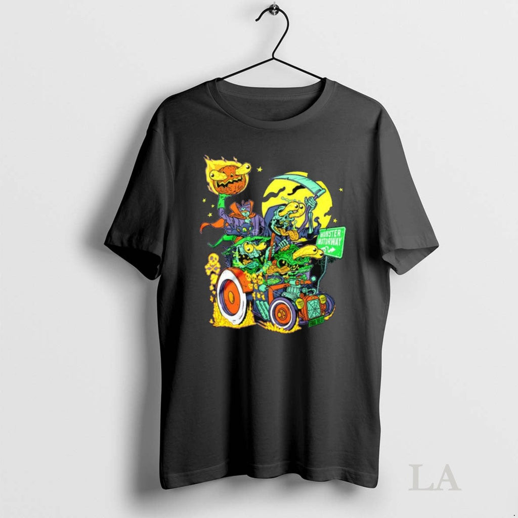 Original Monster Motorway Halloween Long Sleve - Adult & Kids T-Shirts, Sweatshirts & Hoodies apparel design preview 1