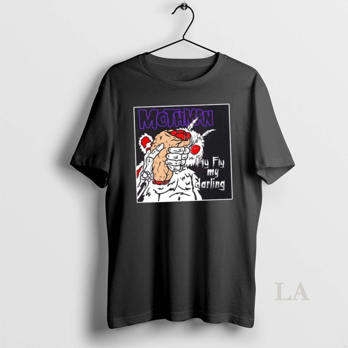 Original Mothman Fly My Darling - Adult & Kids T-Shirts, Sweatshirts & Hoodies apparel design preview 1
