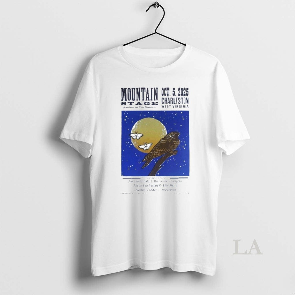Original Mountain Stage Oct 5 2025 Charleston West - Adult & Kids T-Shirts, Sweatshirts & Hoodies apparel design preview 1