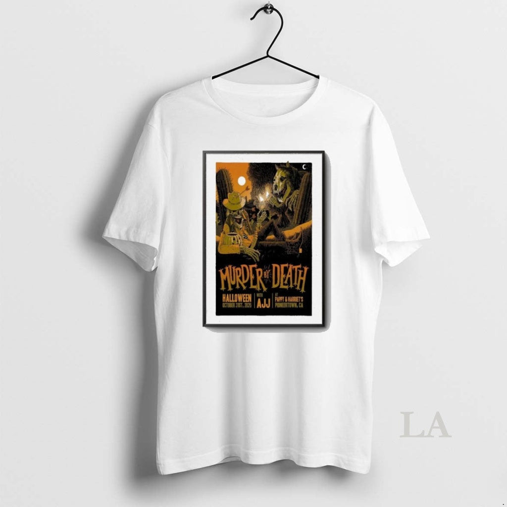 Original Murder By Death Oct 31 2025 Ajj At Pappy - Adult & Kids T-Shirts, Sweatshirts & Hoodies apparel design preview 1