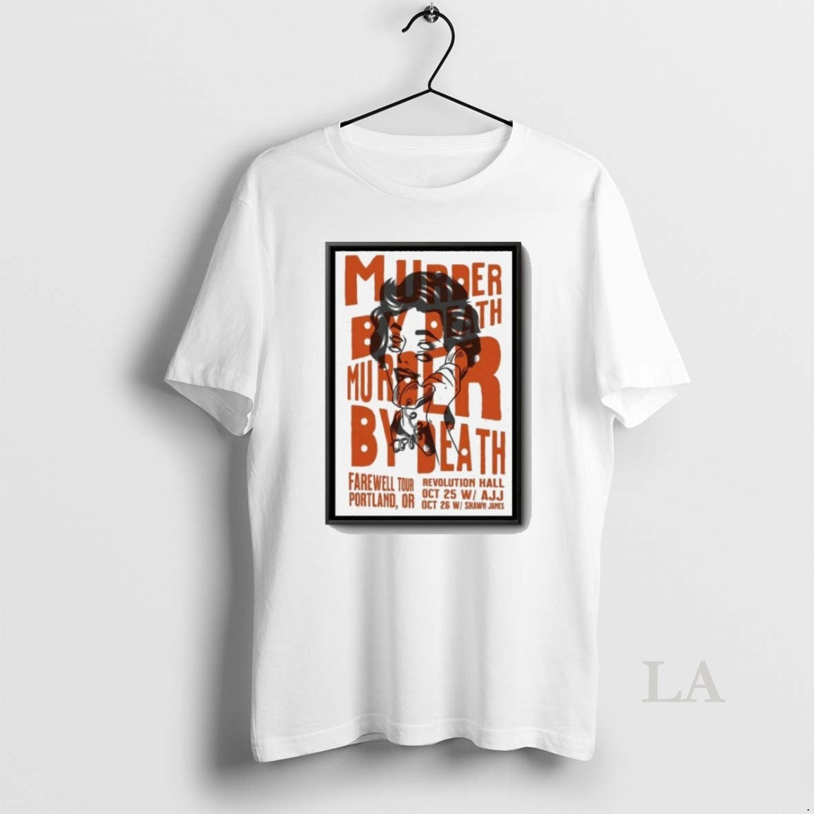Original Murder By Death Revolution Hall Portland Or - Adult & Kids T-Shirts, Sweatshirts & Hoodies apparel design preview 1