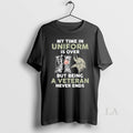Original My Time In Uniform Is Over Minnesota Vikings - Adult & Kids T-Shirts, Sweatshirts & Hoodies apparel design preview 1