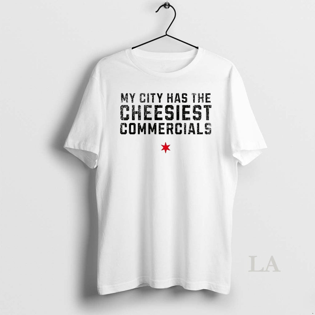Original My City Has The Cheesiest Commercials - Adult & Kids T-Shirts, Sweatshirts & Hoodies apparel design preview 1