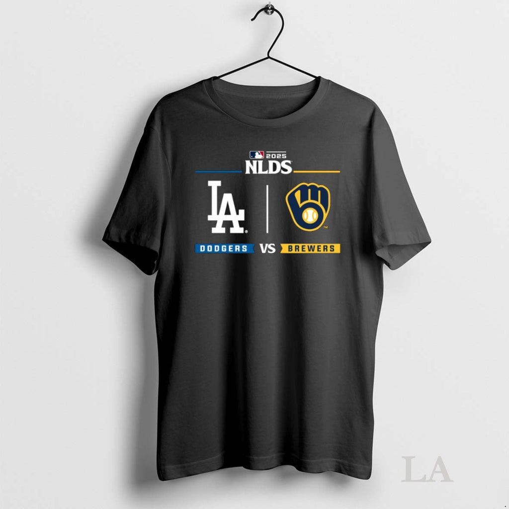 Original Nlcs La Dodgers Vs Brewers 2025 Postseason - Adult & Kids T-Shirts, Sweatshirts & Hoodies apparel design preview 1