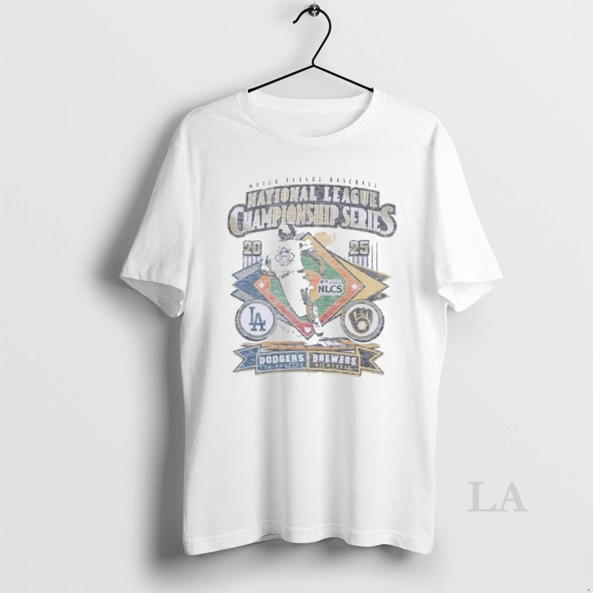 Original Nlcs Match Up Dueling 2025 Brewers Vs - Adult & Kids T-Shirts, Sweatshirts & Hoodies apparel design preview 1