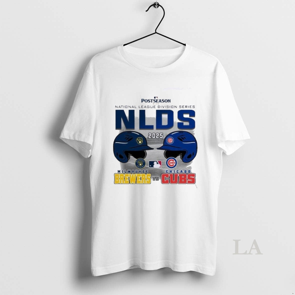 Original Nlds Matchup 2025 Cubs Vs Brewers Postseason - Adult & Kids T-Shirts, Sweatshirts & Hoodies apparel design preview 1