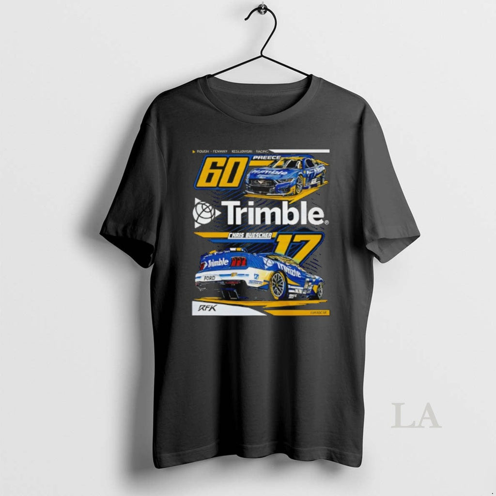Original Nascar Rfk Trimble Chais Buescher 60 Preece - Adult & Kids T-Shirts, Sweatshirts & Hoodies apparel design preview 1
