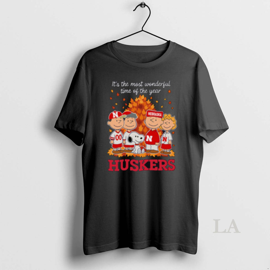 Original Nebraska Cornhuskers X Peanuts Fall Its The - Adult & Kids T-Shirts, Sweatshirts & Hoodies apparel design preview 1