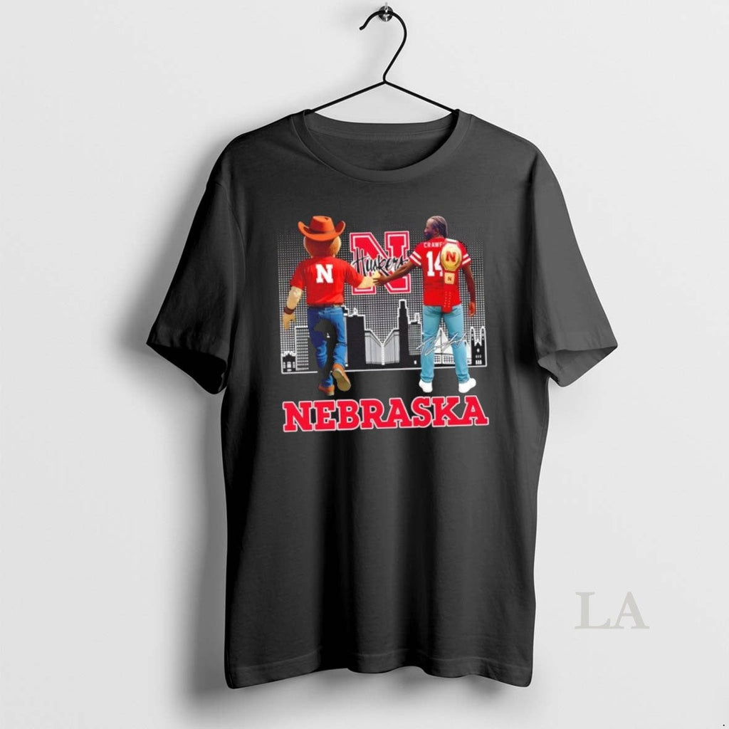 Original Nebraska Huskers Mascot X Terence Crawford - Adult & Kids T-Shirts, Sweatshirts & Hoodies apparel design preview 1