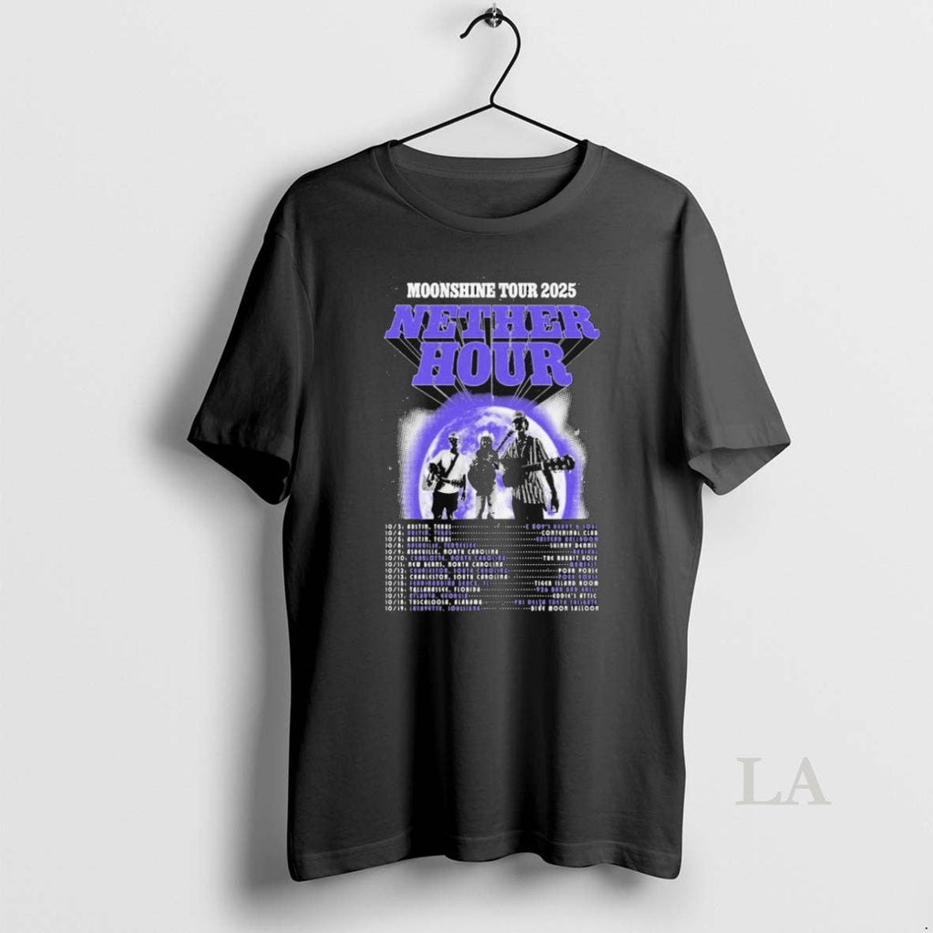 Original Nether Hour Moonshine Tour 2025 Dates - Adult & Kids T-Shirts, Sweatshirts & Hoodies apparel design preview 1