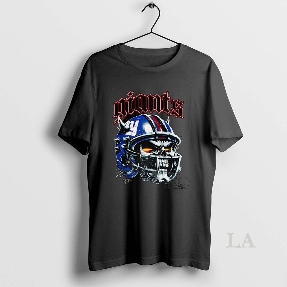 Original New York Giants Football Skull Helmet - Adult & Kids T-Shirts, Sweatshirts & Hoodies apparel design preview 1