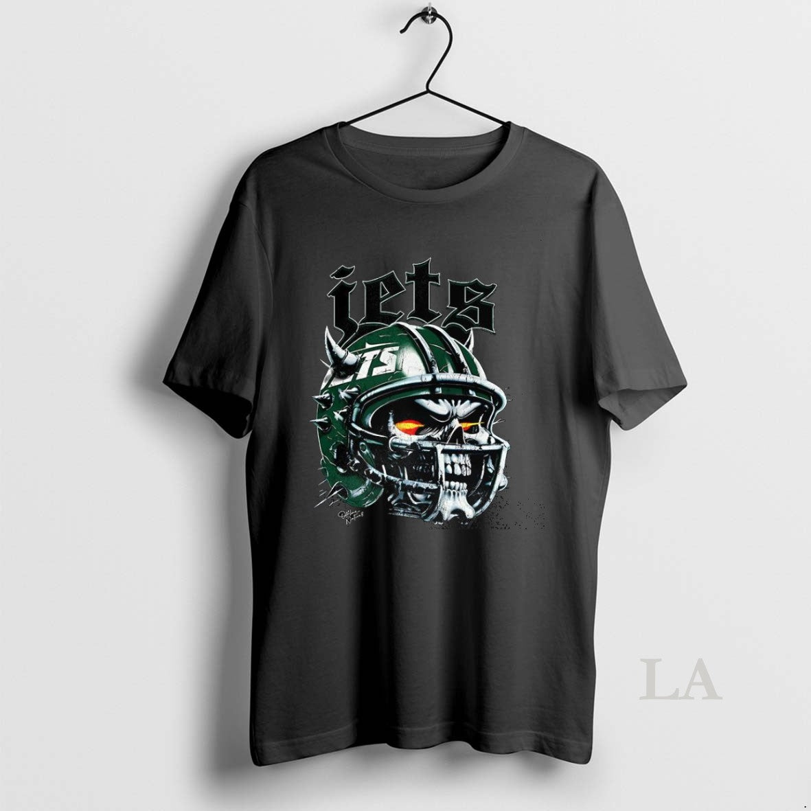 Original New York Jets Football Skull Helmet - Adult & Kids T-Shirts, Sweatshirts & Hoodies apparel design preview 1