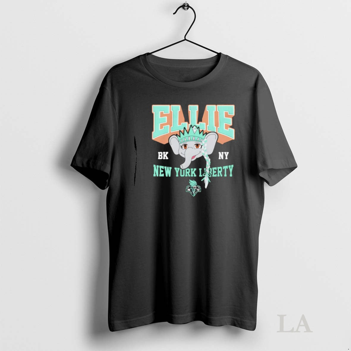 Original New York Liberty Ellie Big Face Mascot - Adult & Kids T-Shirts, Sweatshirts & Hoodies apparel design preview 1