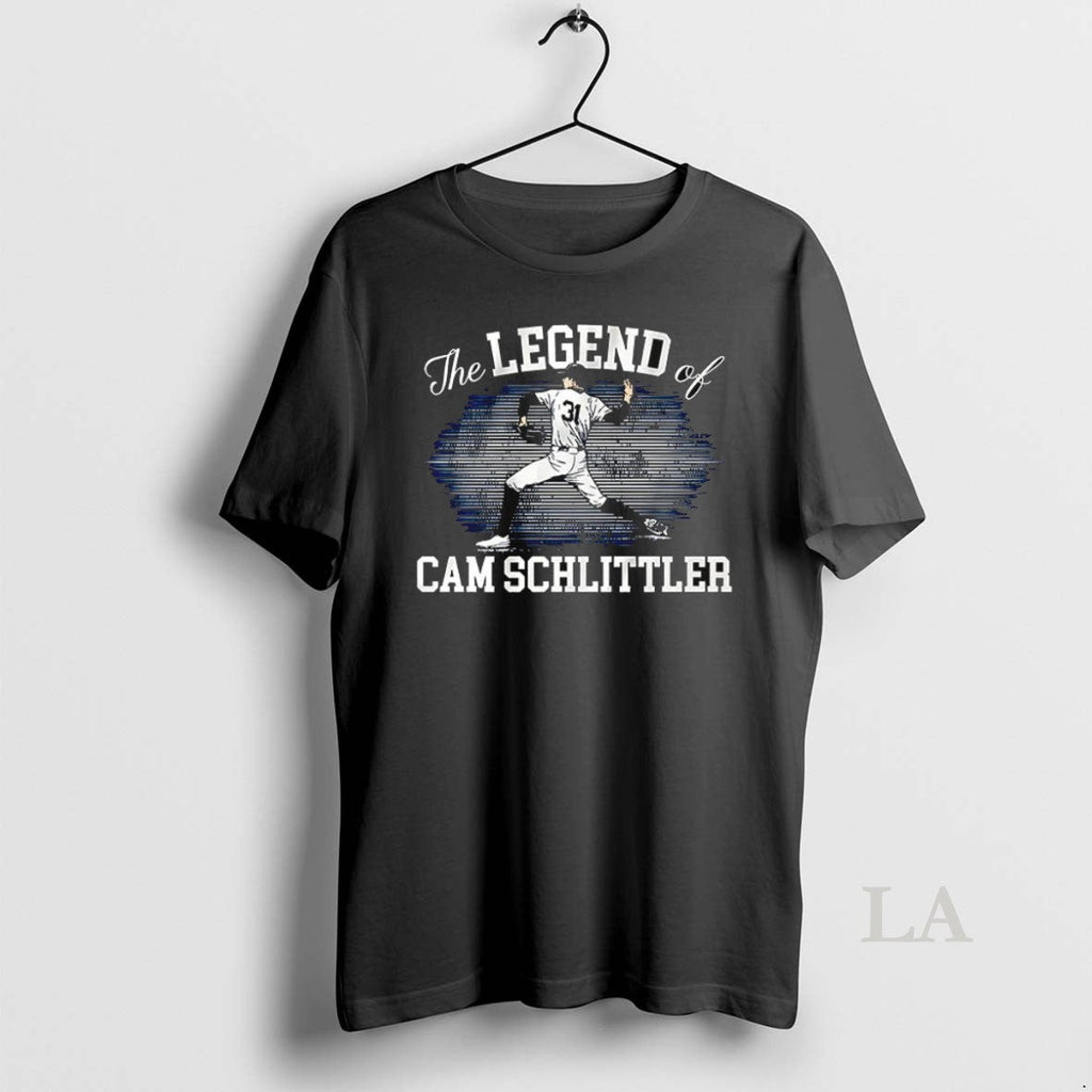 Original New York Yankee The Legend Of Cam Schlittler - Adult & Kids T-Shirts, Sweatshirts & Hoodies apparel design preview 1