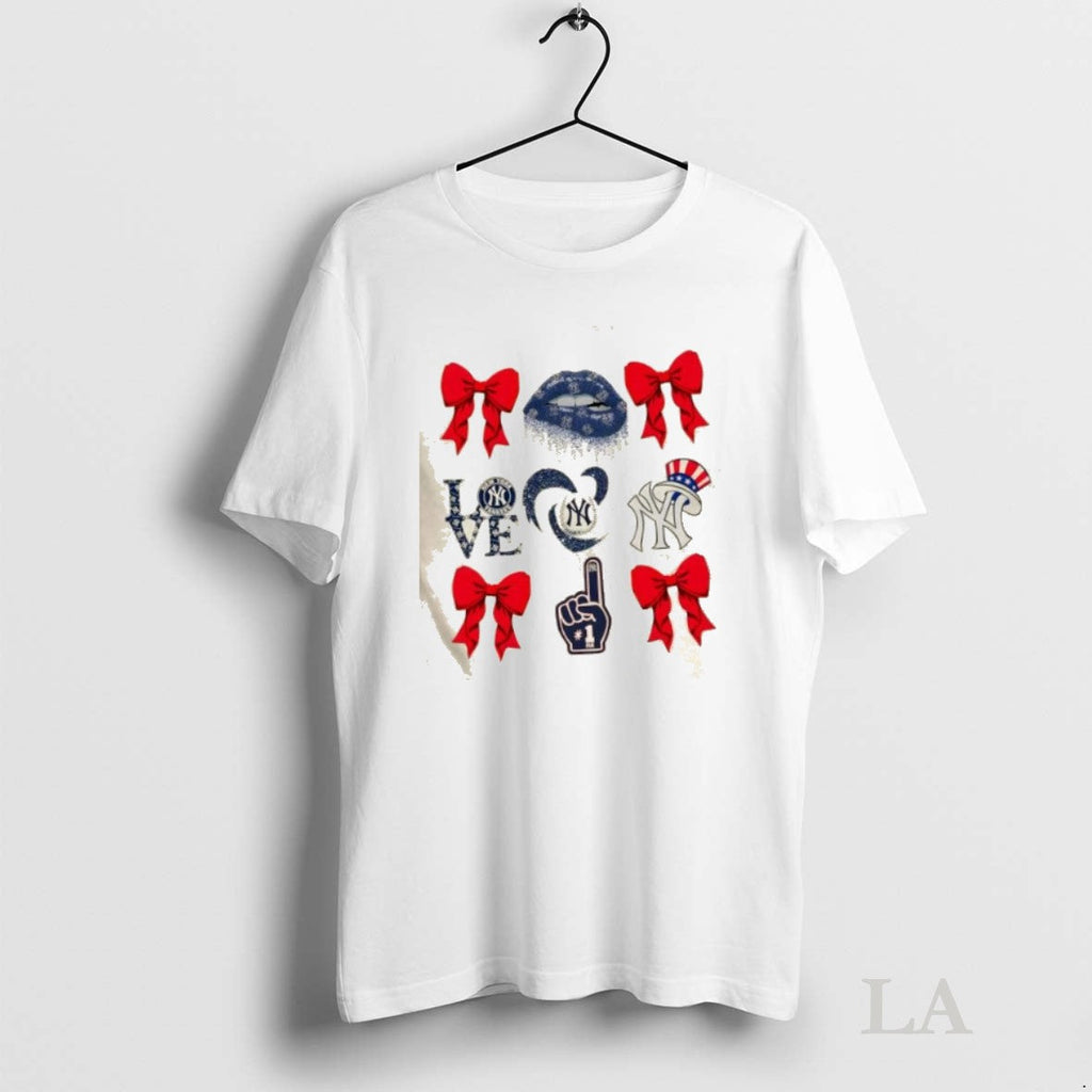 Original New York Yankees Baseball Coquette - Adult & Kids T-Shirts, Sweatshirts & Hoodies apparel design preview 1
