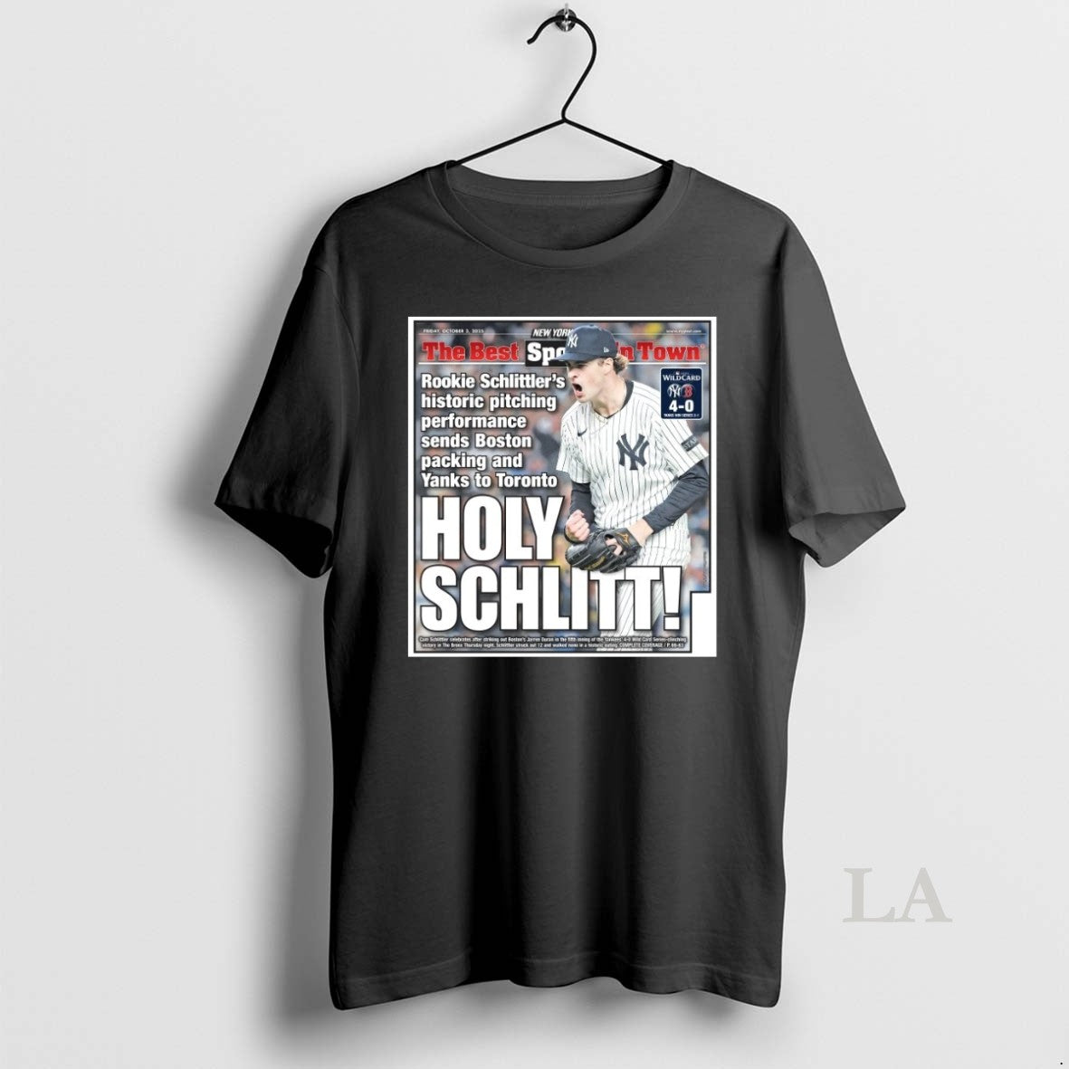 Original New York Yankees Cam Schlittler The Best - Adult & Kids T-Shirts, Sweatshirts & Hoodies apparel design preview 1