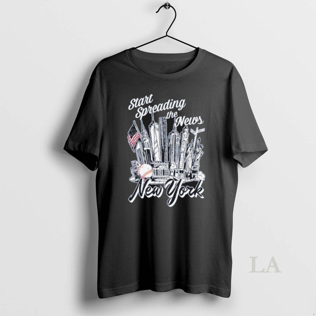 Original New York Yankees Start Spreading The News - Adult & Kids T-Shirts, Sweatshirts & Hoodies apparel design preview 1