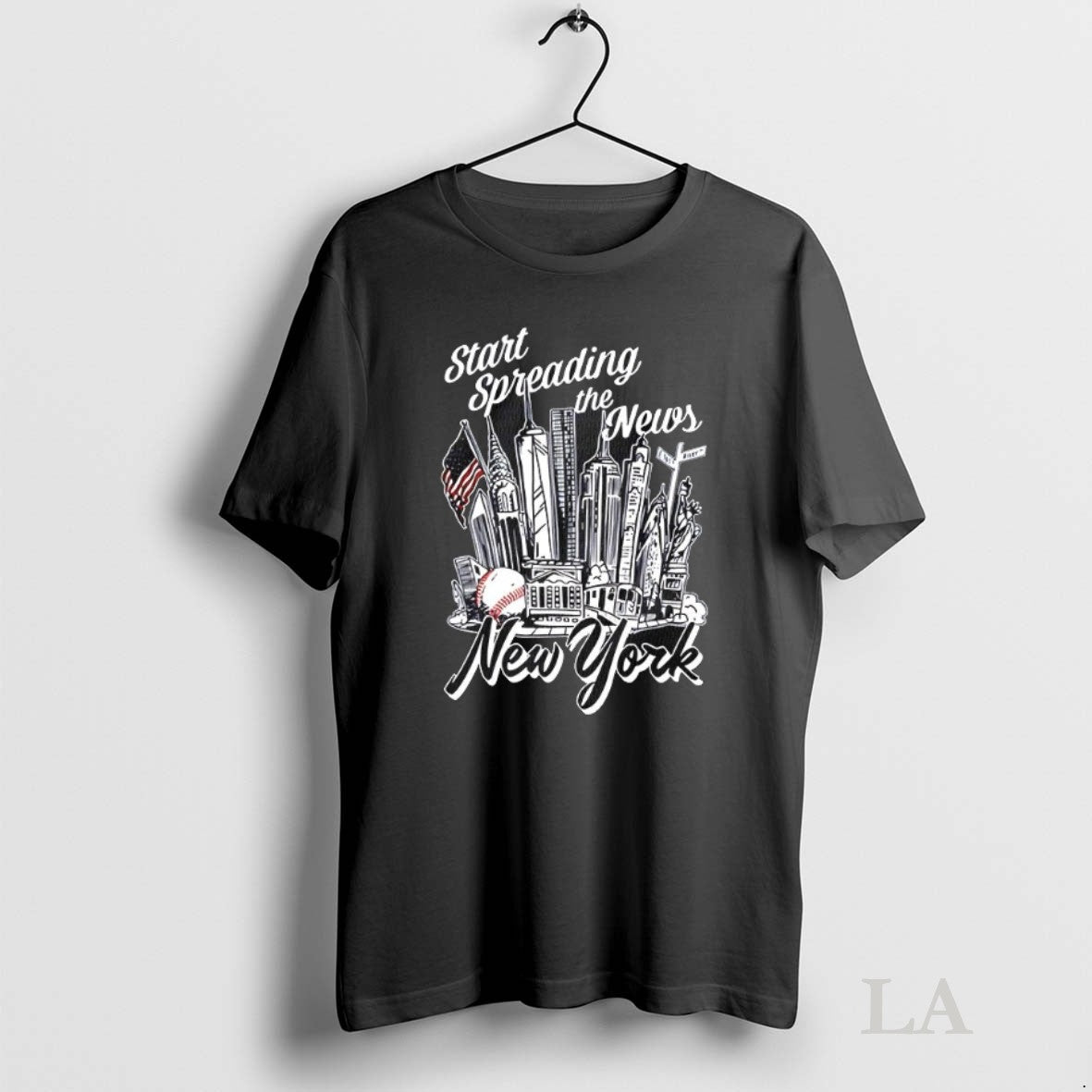 Original New York Start Spreading The News - Adult & Kids T-Shirts, Sweatshirts & Hoodies apparel design preview 1