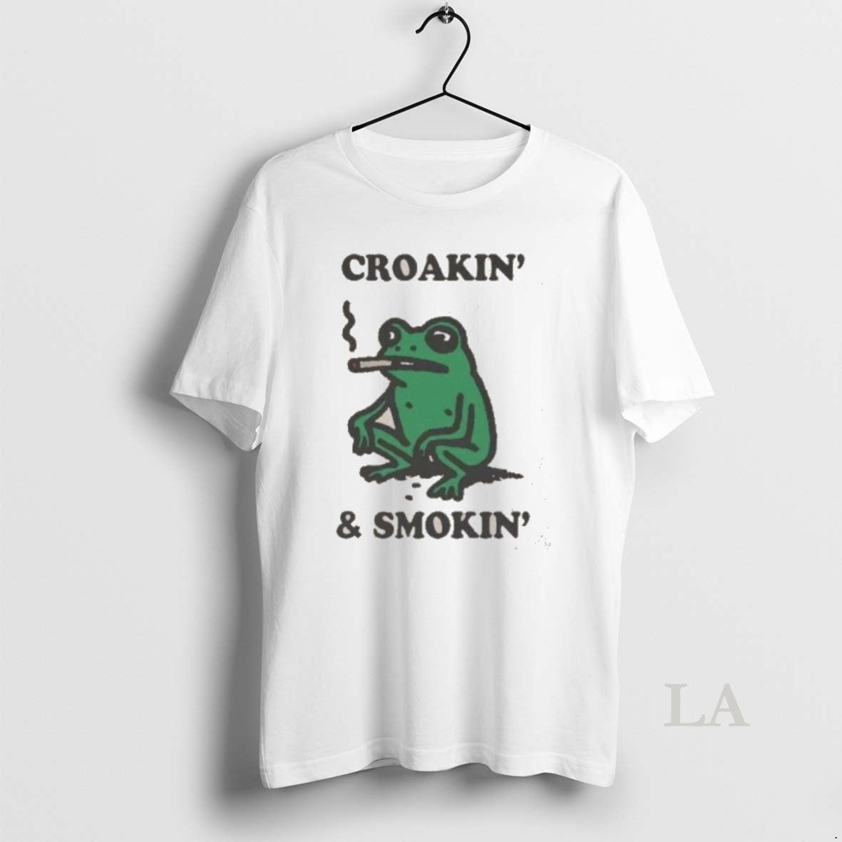Original Nice Croakin And Smokin Frog Washed - Adult & Kids T-Shirts, Sweatshirts & Hoodies apparel design preview 1