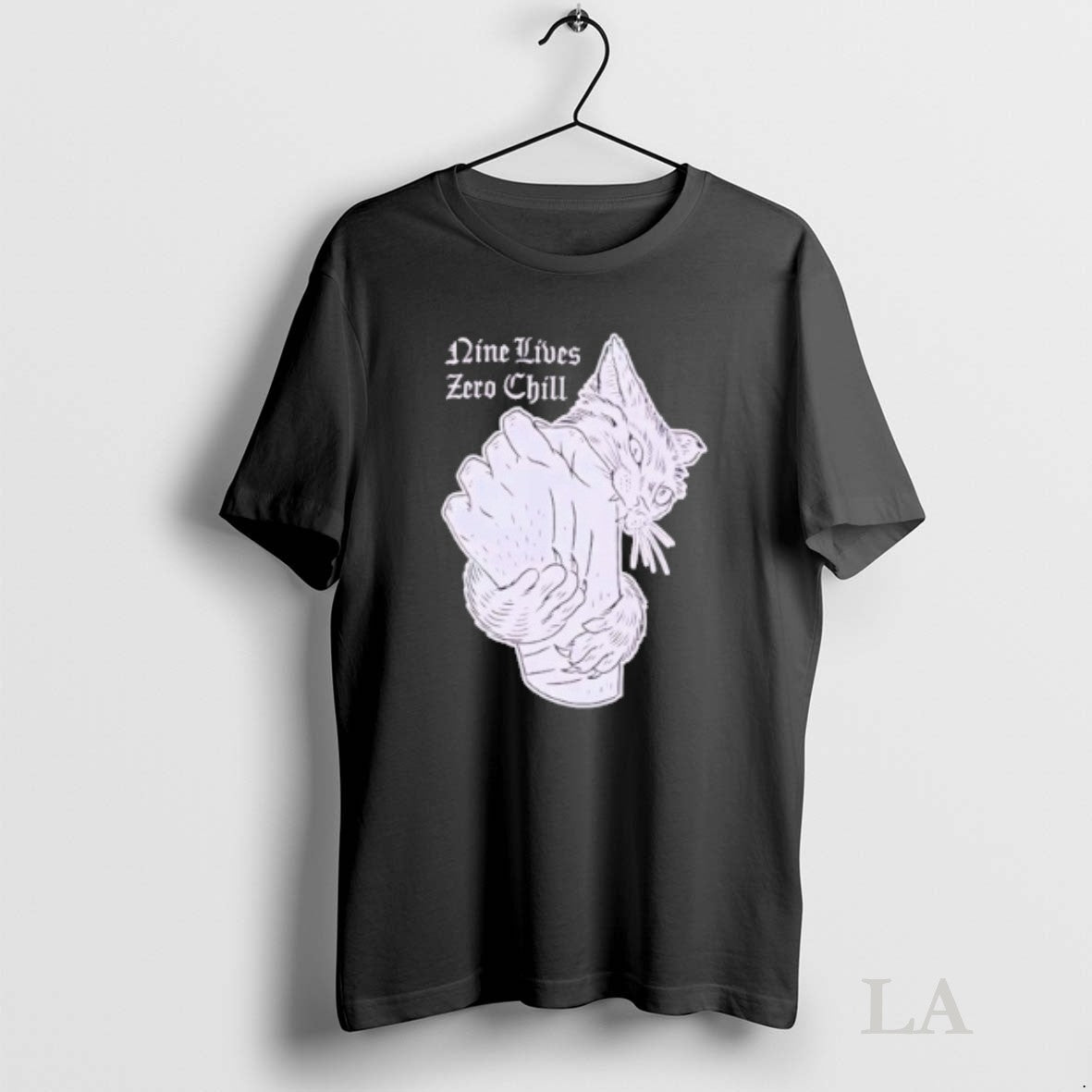 Original Nine Lives Zero Chill Cat - Adult & Kids T-Shirts, Sweatshirts & Hoodies apparel design preview 1