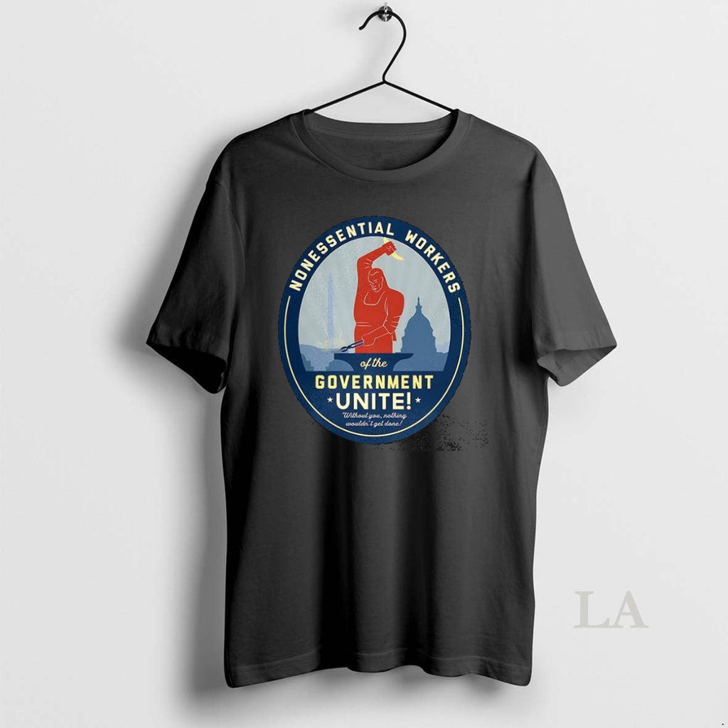 Original Nonessential Workers Of The Government Unite - Adult & Kids T-Shirts, Sweatshirts & Hoodies apparel design preview 1