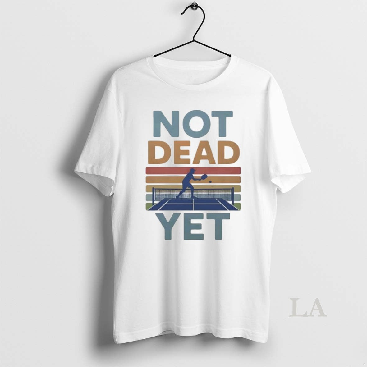 Original Not Dead Yet Pickleball Vintage - Adult & Kids T-Shirts, Sweatshirts & Hoodies apparel design preview 1