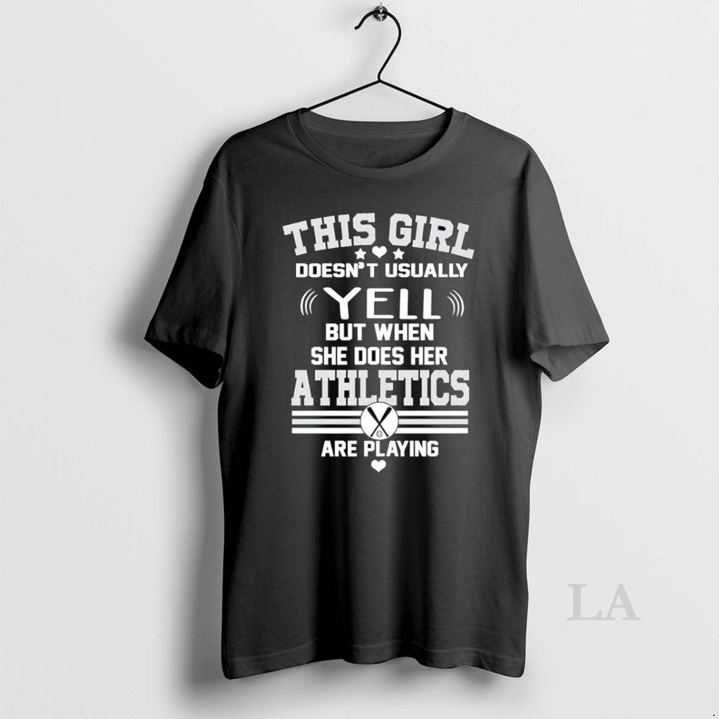 Original Oakland Athletics This Girl Doesnt Usually - Adult & Kids T-Shirts, Sweatshirts & Hoodies apparel design preview 1