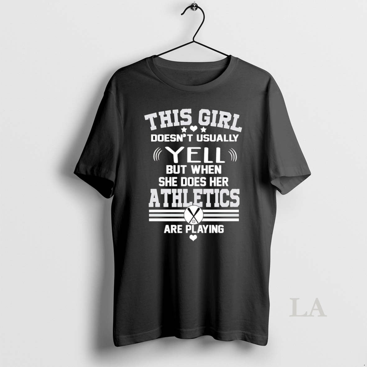 Original Oakland Athletics This Girl Doesnt Usually - Adult & Kids T-Shirts, Sweatshirts & Hoodies apparel design preview 1