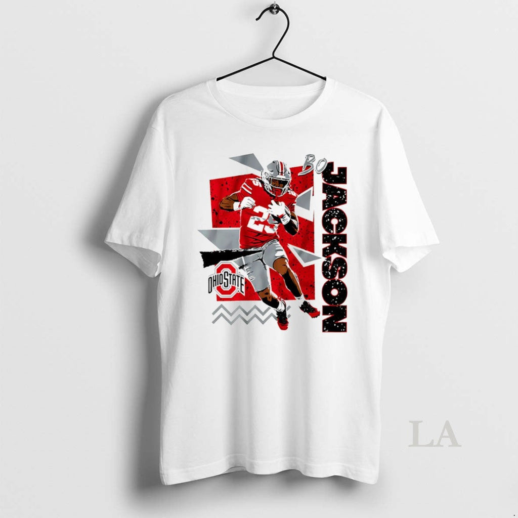 Original Ohio State Bukeyes Football Bo Jackson 90s - Adult & Kids T-Shirts, Sweatshirts & Hoodies apparel design preview 1