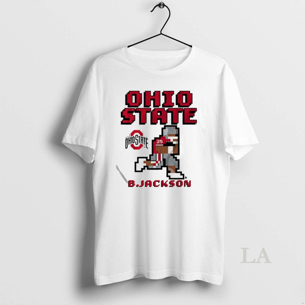 Original Ohio State Football Bo Jackson Retro Baller - Adult & Kids T-Shirts, Sweatshirts & Hoodies apparel design preview 1